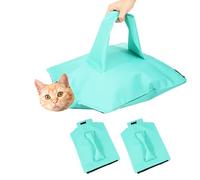 3Pcs Cat Carrier Pouch, Breathable Pet Shoulder Carrier Bag, Anti-Scratching Grooming Pouch Tote Bag Hold Up to 7.5 kg for Small Dog Cat Going Out