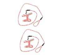 3pcs Cat Dog Leash Puppy Harness Cat Leash Adjustable Cat Walking Harness and Leash Cat Vest Kitten Leash Kitten Harness (Ax2pcs 10x145cmx2pcs)