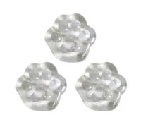 3pcs Cat Paw Squishy, Transparent Glitter Squishy Cat Paw Toys, Washable Taba Squishy Cat Silicone Squeeze Toys Cat Themed Gifts Fidget Toys (White)