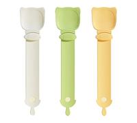 3Pcs Cat Treat Spoon Squeeze, Cat Strip Feeders Spoon, Colorful Dispensers for Wet Food, Liquid Snacks & Licky Treats, Multi-Function Pet Food Mixing Spoons, Easy Feeding and Licking (3 Color)