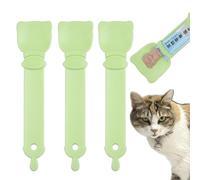 3PCS Cat Treat Spoon Squeeze, Kitten Strip Feeder spoon,Multi-Function Kitty Squeeze Dispenser Fit The Delectables, Easy Feeding Cats Spoon for Licky Treats,Cat Food Spoons for Wet Food