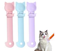 3PCS Cat Treat Squeeze Spoon,Multi-Functional Cats for Liquid Snack,Cat Treat Spoon Squeeze,Comfortable Grip for Wet Food & Puree,Easy to Clean(Pink/Blue/Purple)