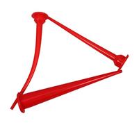 3pcs Caulking Nozzle Applicator Kit with Extra Long Silicone Nozzles | Pp Flexible Tips, Red DIY Set, Accurate Spreading and Easy Use, Includes Three Assorted Replacement Pieces