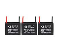 3Pcs Ceiling Fan Capacitor CBB61, Metallized Polypropylene Film Capacitor Great for Fans Pumps Motors Running Electronic Accessories