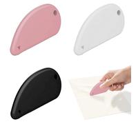 3Pcs Ceramic Box Opener Tool, Parcel Opener Cutter, Box Cutter Safety Knife, Ceramic Safety Cutters, Mini Letter Openers Fits Keychain Accessories, Portable Letter Cutters for Opening Courier Envelope