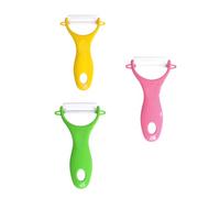 3pcs Ceramic Peelers-Vegetable Ceramic Peeler Ease of Use,for Fruit,Carrot,Potato,Zucchini,Cucumbers,Veggie Slicing,Color Random