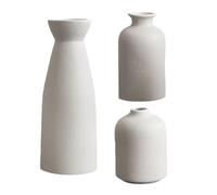 3Pcs Ceramics Vases For Florals Decoration Contemporary Geometric Living Room Centerpieces Japanese Inspireds Ceramics Decoration