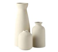 3Pcs Ceramics Vases For Florals Decoration Contemporary Geometric Living Room Centerpieces Japanese Inspireds Ceramics Decoration