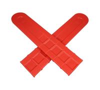 3pcs Chainsaw Bar Protective Cover Replacement for 20 Inch Garden Use | PE Plastic, Red Finish, Wear-resistant Build, Easy Installation, Helps Prevent Chain Dislocation during Forestry Work