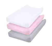3Pcs Changing Pad Covers Set Soft & Breathable Microfiber Diaper Table Sheets for Baby Girls Boys Neutral Color Soft Mat Sleeve