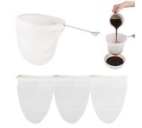 3PCS Cheese Cloths for Straining, Jelly Bag for Jam Making, Muslin Cloths for Cooking and Cheese Cloth Set of 2, Reusable Filtering Fabric for Nut Milk, Juice, Tea and Kitchen Use