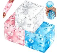 3PCS Cheese Squishy Toys, Giant Transparent Cheese Stress Balls