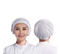 3Pcs Chef Waiter Mesh Cap Elastic Bouffant Restaurant Kitchen Workshop Hair Net Reusable Adjustable Food Service Hat