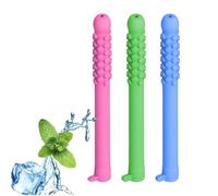 3PCS Chewable Breather with Pure Lock Flavor, Portable Chewable Breather Stick for Fresh Breath, Focus and Breathing Support, Chewable Oral Retainer, Ideal for Travel/Office/Car
