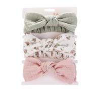 3Pcs Children's Headbands Cotton Crinkle Children's Headband Set, Stretchy Headbands For Kids, Soft Stretchy, Keeping Your Child's Hair In Place for Toddlers And Preschoolers Active Children (E, L)