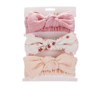 3Pcs Children's Headbands Cotton Crinkle Children's Headband Set, Stretchy Headbands For Kids, Soft Stretchy, Keeping Your Child's Hair In Place for Toddlers And Preschoolers Active Children (C, L)