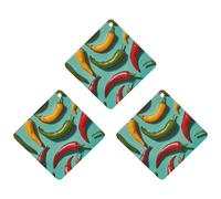 3PCS Chili Pepper Image Car Air Freshener Hanging Scented Cards Cute lavender Car Fresheners Long Lasting New Cars Scents for Women Men Natural Air Freshener with Lanyard Automotive Freshies