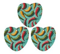 3PCS Chili Pepper Image Car Air Freshener Hanging Scented Cards Cute lavender Car Fresheners Long Lasting New Cars Scents for Women Men Natural Air Freshener with Lanyard Automotive Freshies