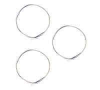 3pcs Chinese Lute Strings Replacement for Pipa Beginners, Metal Silver