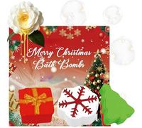 3pcs Christmas Bath Bo/mb Gift Set,Bubble Bath for Women,Handmade Bath Colour Bo/mb,Bath Gift Sets for Women,Fun Shapes and Fragrant Spa to Moisturize Dry Skin,Bring Soothing Experience to Skin