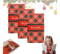 3PCS Christmas Card Holder, Cards, Gift Card Booklet for Organizing Cash and Vouchers with Multi-Slot Design for Holiday Gifts