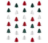 3PCS Christmas Decorations Garland 3D Christmas Tree Paper Streamers Party Banner Red White and Green Christmas Party Decorations Christmas Tree Decocrations