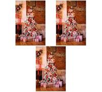 3pcs Christmas Party Photo Backdrop 90x150cm Pictorial Cloth for Home