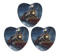 3PCS Christmas Train Car Air Freshener Hanging Scented Cards Cute Gray Car Fresheners Long Lasting New Cars Scents for Women Men Natural Air Freshener with Lanyard Automotive Freshies