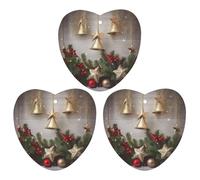 3PCS Christmas Tree And Bells Car Air Freshener Hanging Scented Cards Cute White Car Fresheners Long Lasting New Cars Scents for Women Men Natural Air Freshener with Lanyard Automotive Freshies