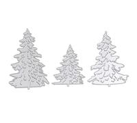 3pcs Christmas Tree Cutting Dies for Paper Cards, Christmas Season | Unique Patterns Design, Theme Party, Carbon Steel Metal Stencils, Scrapbook Workshop, DIY Enthusiasts