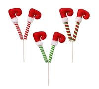 3pcs Christmas Tree Decorations, Christmas Tree Topper And Elves Themed Ornaments Elves Leg For Christmas Tree Elves Feet Tree Ornaments With Fixed Wire elves Leg Tree Topper Ornaments