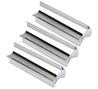 3pcs Chrome Plated Stainless Steel Guitar Slide Tone Bar | Arc Shaped Tone Bar, Smooth Surface and Balanced Weight, for Lap Steel Guitar and Dobro Performance or Practice