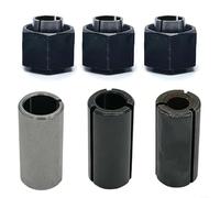 3Pcs Chuck Collet and Nut Set, 2610906287 326286-03 Chuck Collet and Nut Replacement Part, for DW6214 DW616 DW618 DW621