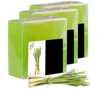 3Pcs Citronella Soap 100g Natural Citronella Soap for Humans Organic Lemongrass Bar Wash for Body & Facial Skin Essentials Must Haves for House and Travel Activities Mens Body Wash
