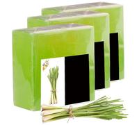 3Pcs Citronella Soap 100g Natural Citronella Soap for Humans Organic Lemongrass Soap Bar Wash Soap for Body & Facial Skin Essentials Must Haves for House and Travel Activities Type