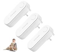 3PCS Clairu Ionic Air Purifier Plug in Uk Portable Negative Ion Air Generator Whisper Quiet Instantly Cleans Air Purifica for Home Bedrooms, Toilets, Living Rooms, Bathrooms, Closets, And Pet Rooms