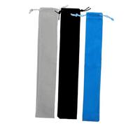 3pcs Clarinet Storage Bags with Drawstring for C Instrument | Plush Velvet Suede Cloth, Soft Touch Finish, Compact Organization, Easy Carry for Home Storage and Marching Band Prep