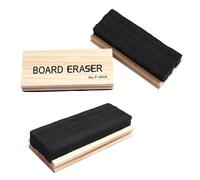 3Pcs Classroom Chalk Erasers Wood Chalkboard Eraser Dustless Chalkboard Eraser Cleaner for School Blackboard Dustfree Chalk Eraser
