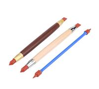 3Pcs Clay Sculpting Tools, Double End Soft Rubber Tip Modelling Pen Wipe Out Painting Brushes Carving Tools for Pottery Sculpture Cake Fondant
