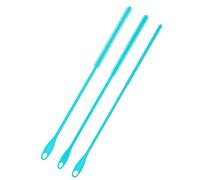 3pcs Cleaner Brush, 9.45 Inch Extra Long Silicone Straw Brush 6/8/10 mm Reusable Water Bottle Straw Cleaner Crevice Brush Pipe Cleaners Kitchen Cleaning Tool (Blue)