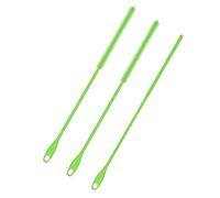 3pcs Cleaner Brush, 9.45 Inch Extra Long Silicone Straw Brush 6/8/10 mm Reusable Water Bottle Straw Cleaner Crevice Brush Pipe Cleaners Kitchen Cleaning Tool (Green)