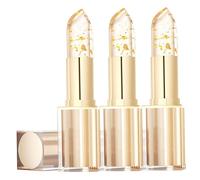 3Pcs Clear Lipstick that Changes Color, Glossy Shine Transferproof Moisturizing Color Changing Lip Stick for Women, Long Lasting 24 Hours