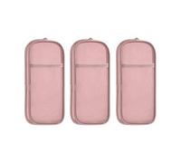 3Pcs Clear Pencil Bag Case Double Layer Pen Storage Box Portable Pen Organizers Clear Colored Case Office Organizers Bag