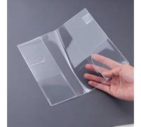 3PCS Clear Plastic Protective Cover, Book Cover Case for Weeks, PVC Planner Cover, Suitable for Weeks or Planner Cover Protection (48k,Clear)