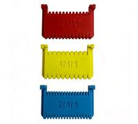 3Pcs Clip-On Sewing Ruler with 2mm/3mm/4mm Spacing Quilting Templates Needle Gauge Reusable DIY Sewing Aid Tools for Embroidery/Edge Sewing/Patchwork