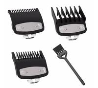 3Pcs Clipper Guards Compatible with Wahl Replacement Hair Clipper Guards Combs Set with Metal Clip-from 1/16 Inch to 3/16 Inch(1.5-4.5mm)