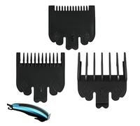 3pcs Clipper Guards Fit for Wahl Clipper Guards Replacement Hair Clipper Comb Guards Attachments Set- 1/16”(1.5mm), 3/6"(4.5mm), 3/8"(3mm),for Men, Black,Professional and Home Use