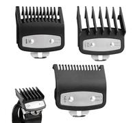 3Pcs Clipper Guards Set Fits for Most Wahl Clippers and Babyliss FX870, Professional Hair Clipper Combs Guides Replacement, 1/16 to 1 Size Range, Black