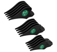 3Pcs Clipper Guards Set with Metal Clips, Large Size Hair Clipper Guards 1.25 in/ 1/32mm & 1.5 in / 38mm & 2 in / 51mm Cutting Combs Compatible with Wahl Clippers for Blending, Trimming, Tapering