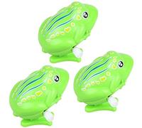 3pcs Clockwork Frog Wind Up Toys for Kids, Plastic Wind Up jumping Frog Toy Educational Toys Funny Gift for Children Toddler Green 6 x 5.6 x5.8 cm